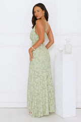 Pretty Haze Maxi Dress Sage