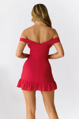 Tides Of Love Off Shoulder Mini Dress