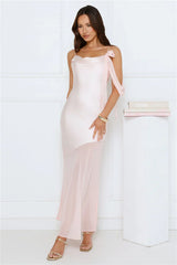 Proposal Satin Maxi Dress Pink