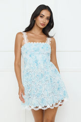 Vivid Bloom Mini Dress